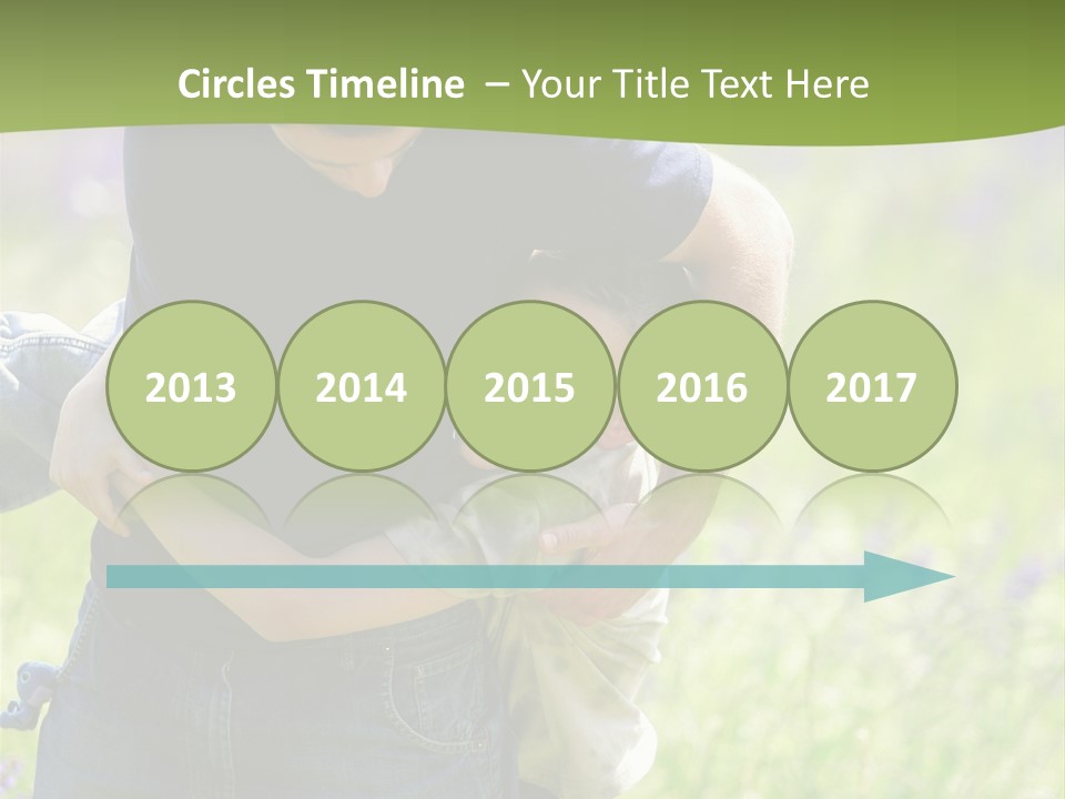 Stuck Man Arms PowerPoint Template