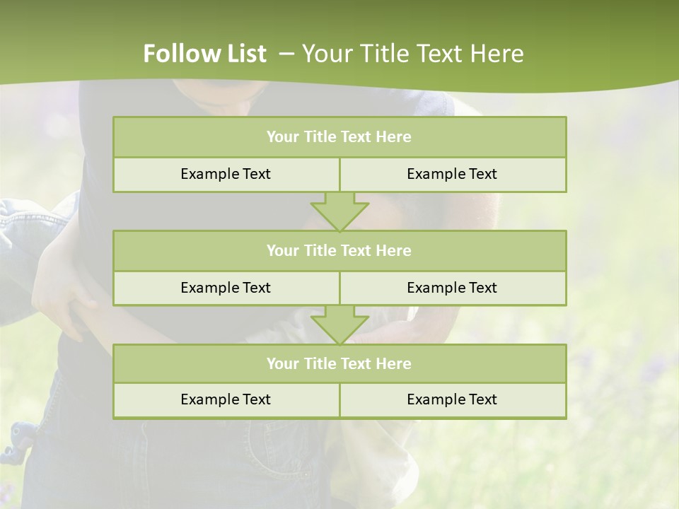 Stuck Man Arms PowerPoint Template