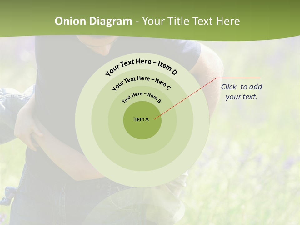 Stuck Man Arms PowerPoint Template