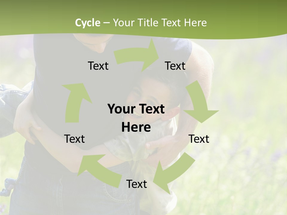 Stuck Man Arms PowerPoint Template