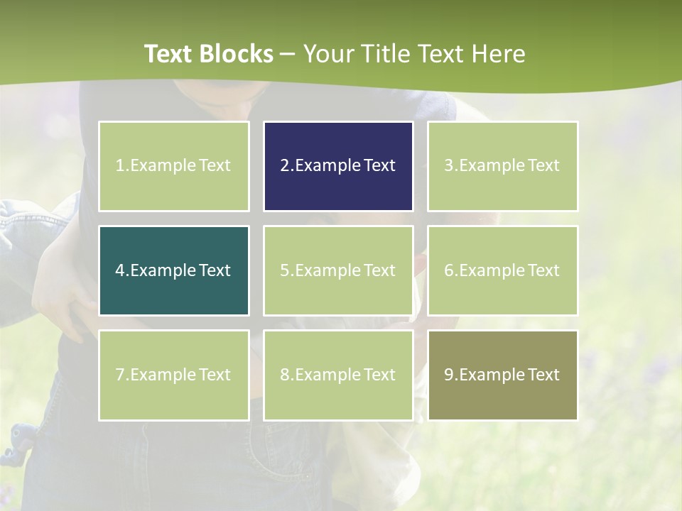 Stuck Man Arms PowerPoint Template