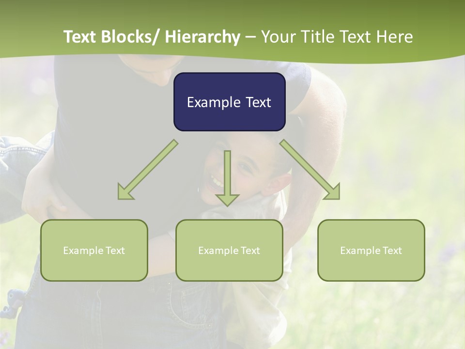Stuck Man Arms PowerPoint Template