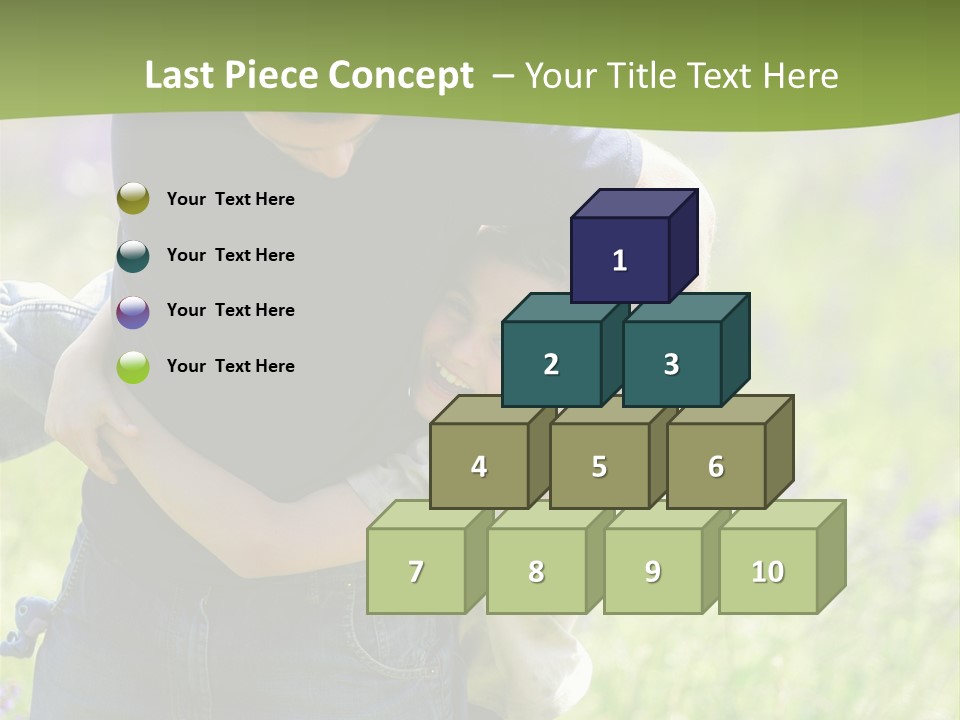 Stuck Man Arms PowerPoint Template