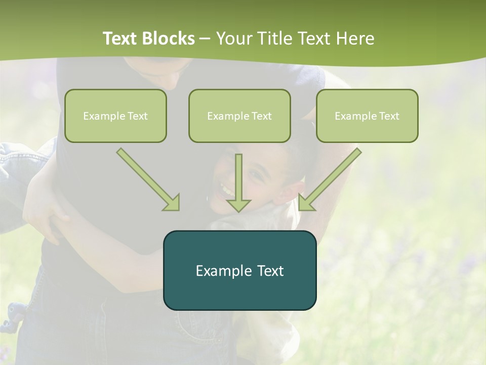 Stuck Man Arms PowerPoint Template
