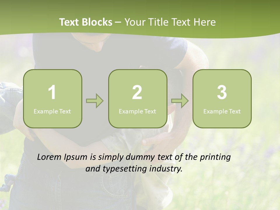 Stuck Man Arms PowerPoint Template
