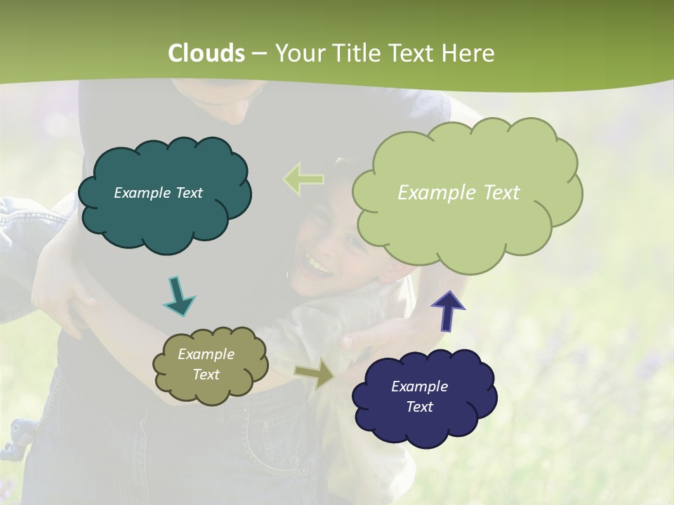 Stuck Man Arms PowerPoint Template