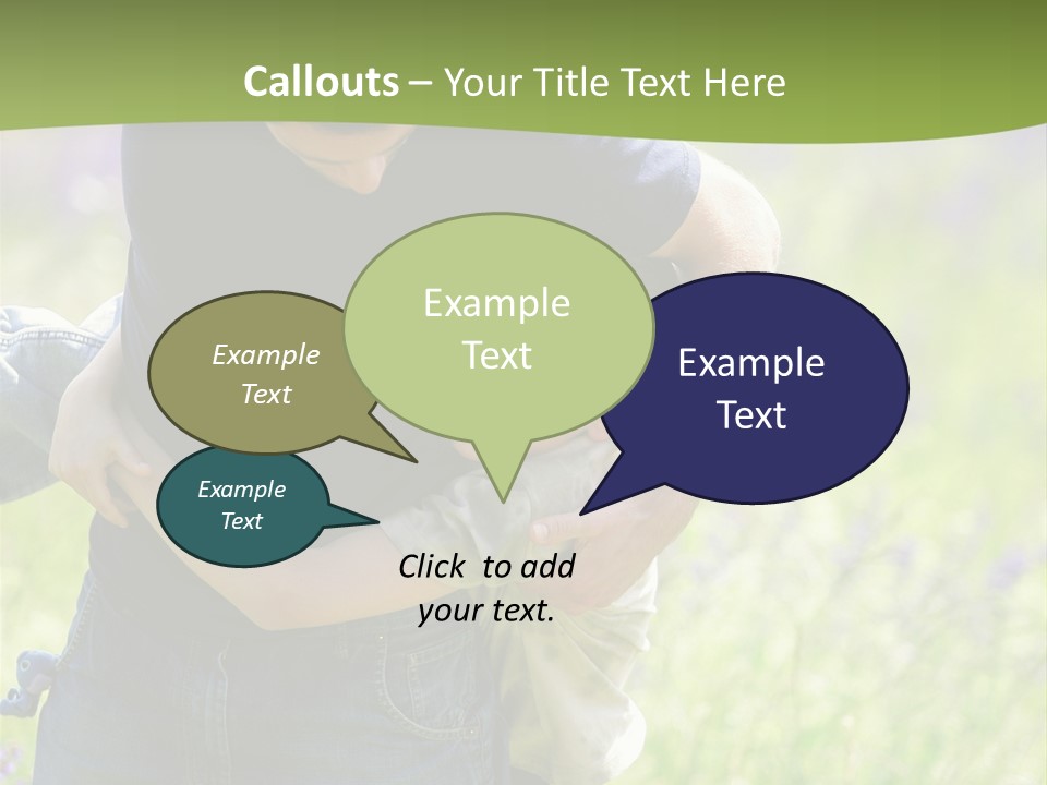 Stuck Man Arms PowerPoint Template