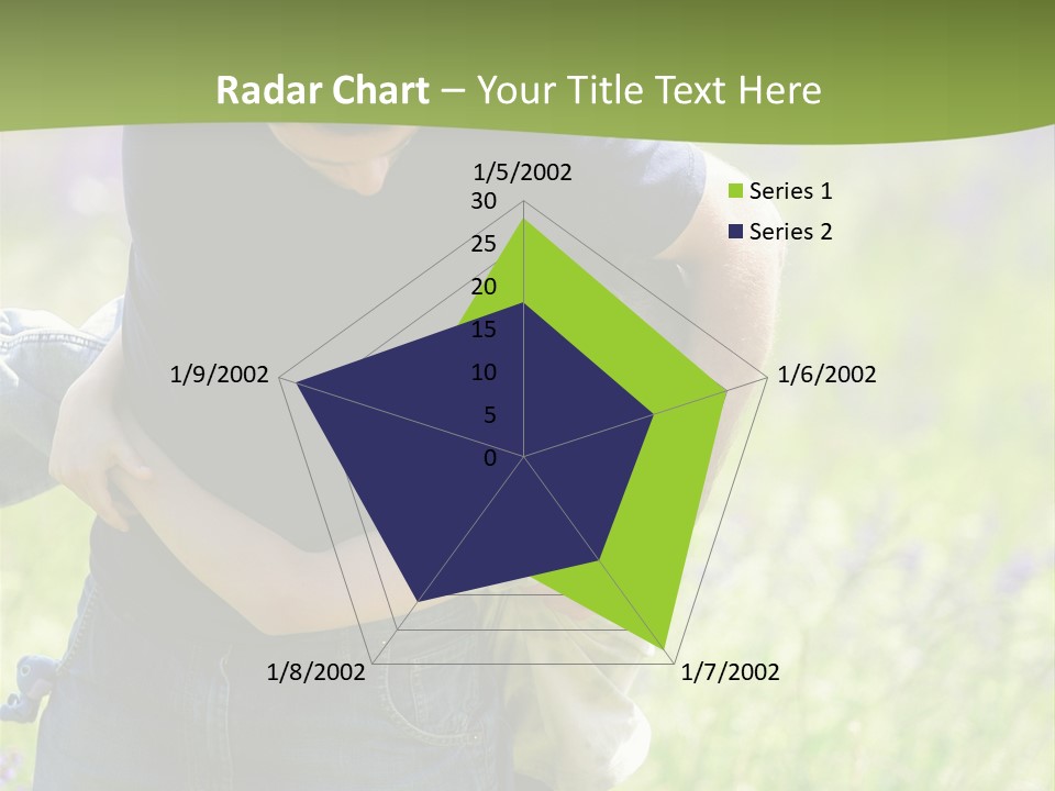 Stuck Man Arms PowerPoint Template
