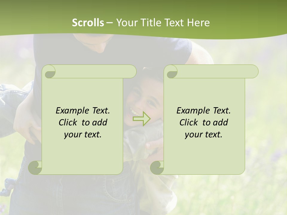 Stuck Man Arms PowerPoint Template