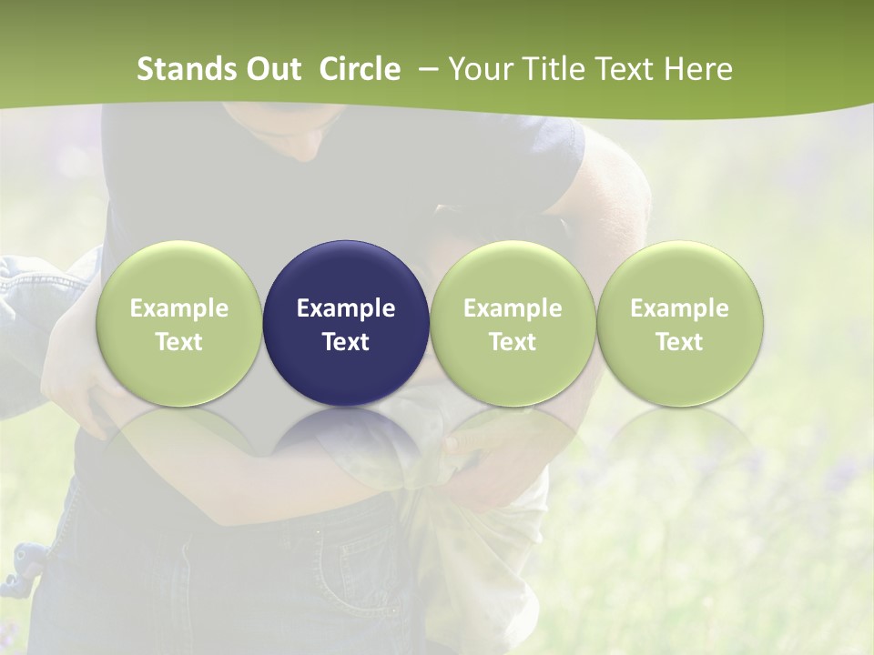 Stuck Man Arms PowerPoint Template