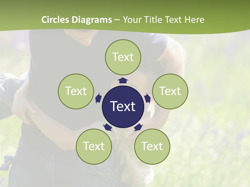 Stuck Man Arms PowerPoint Template