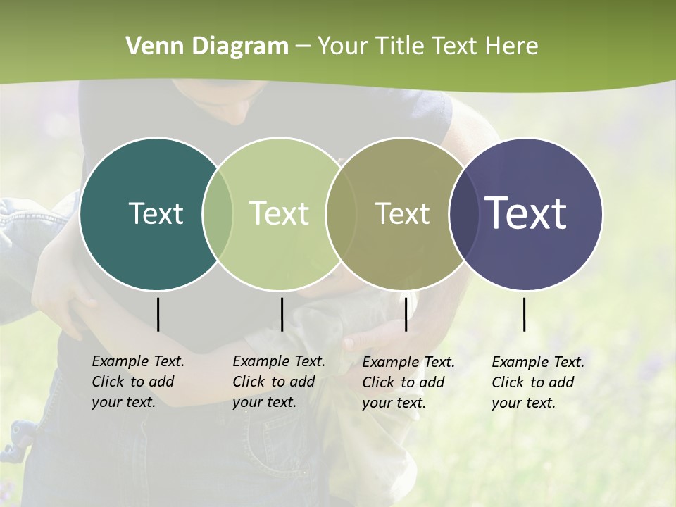 Stuck Man Arms PowerPoint Template