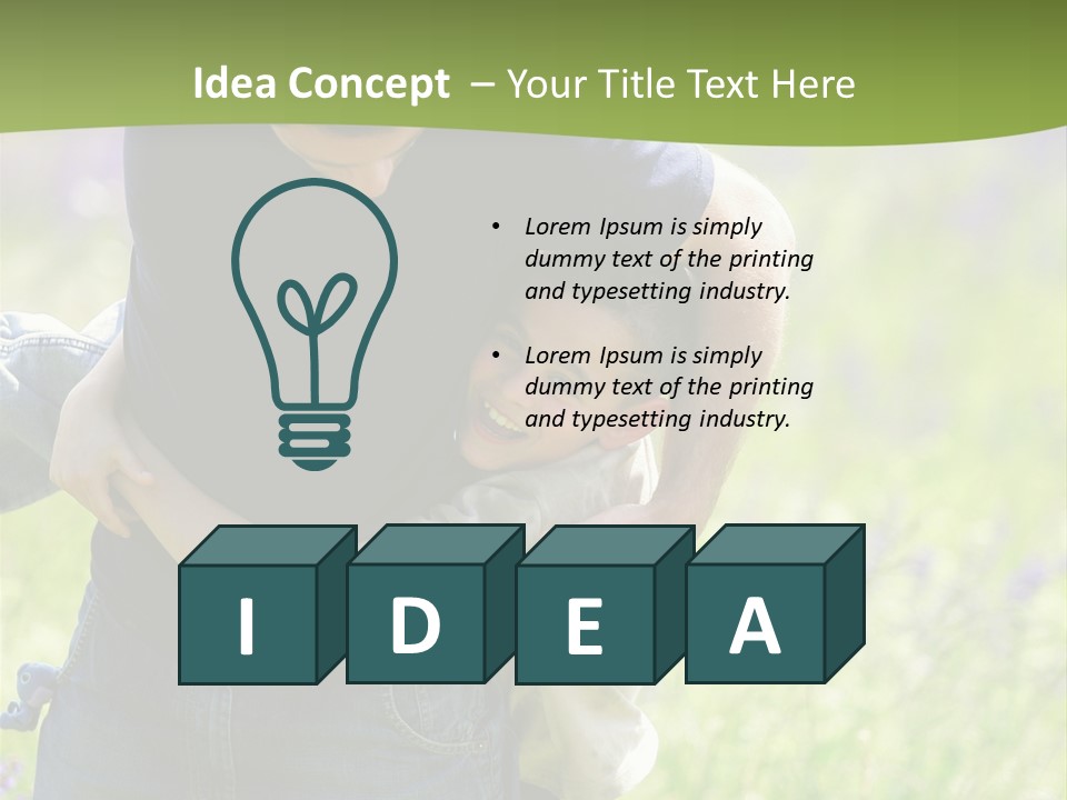 Stuck Man Arms PowerPoint Template