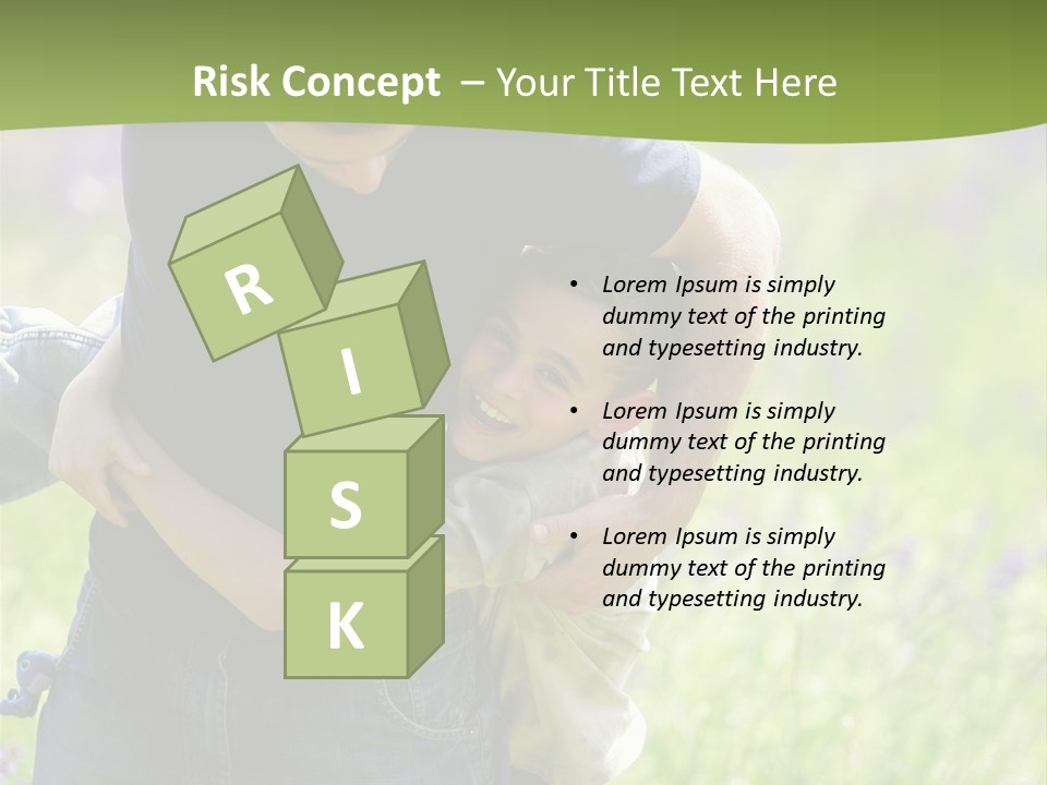 Stuck Man Arms PowerPoint Template