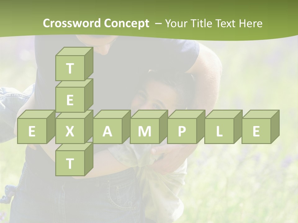 Stuck Man Arms PowerPoint Template