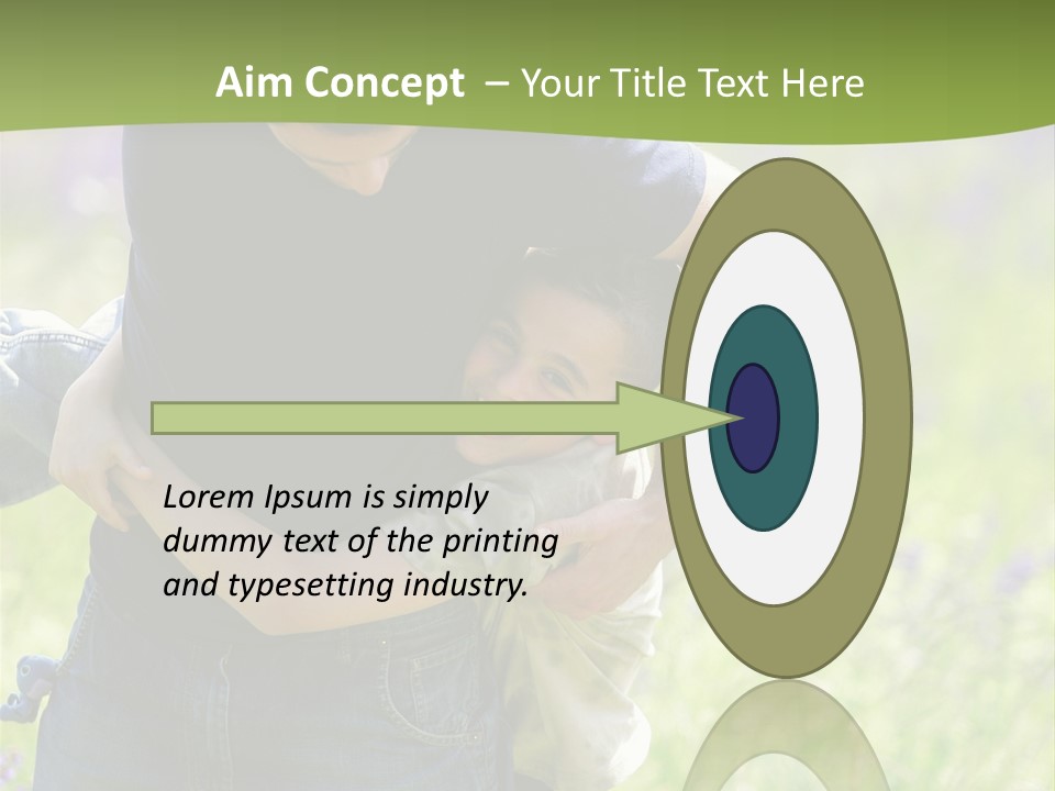 Stuck Man Arms PowerPoint Template