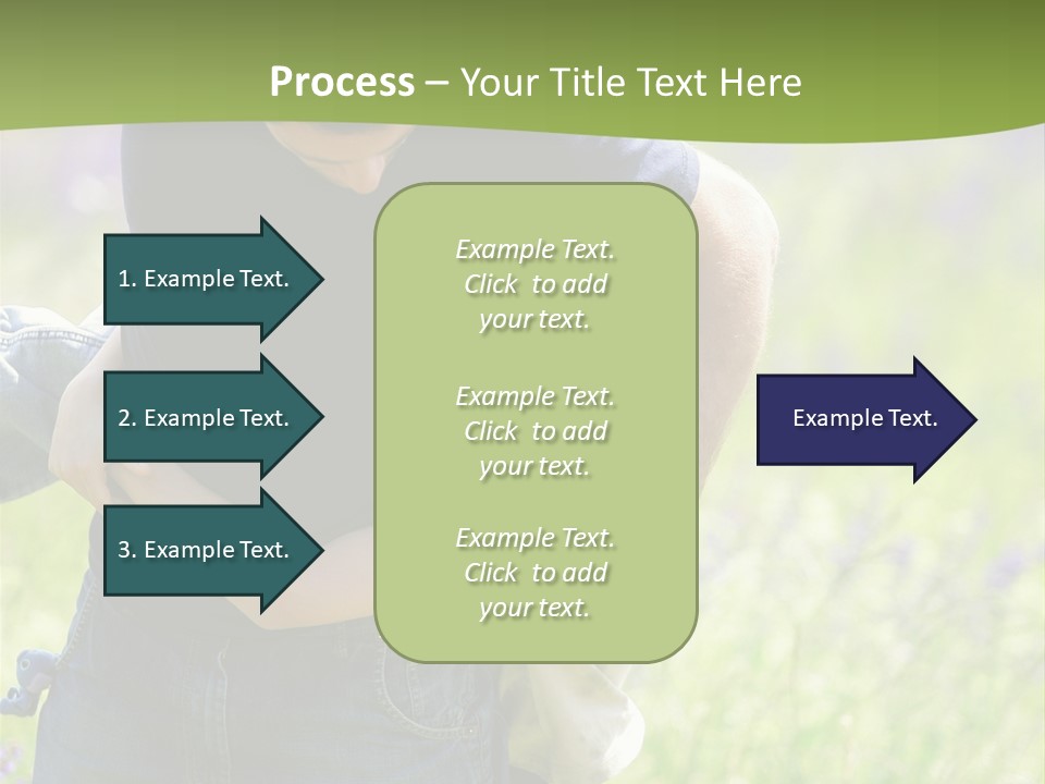 Stuck Man Arms PowerPoint Template