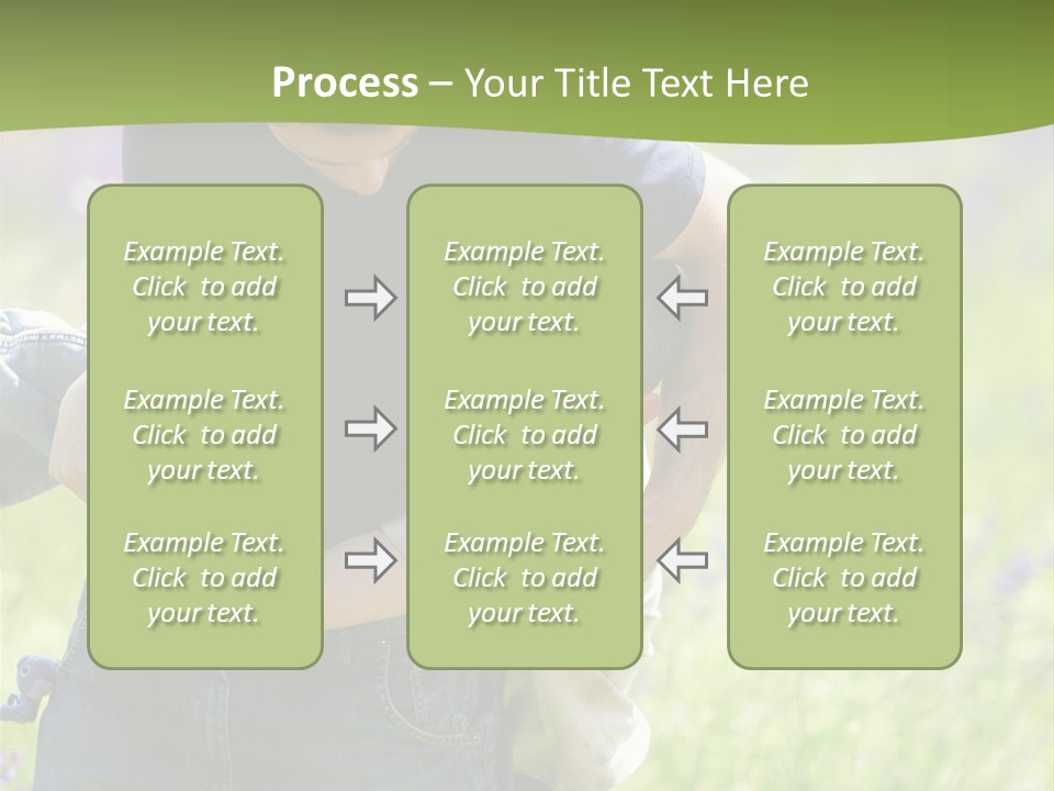 Stuck Man Arms PowerPoint Template