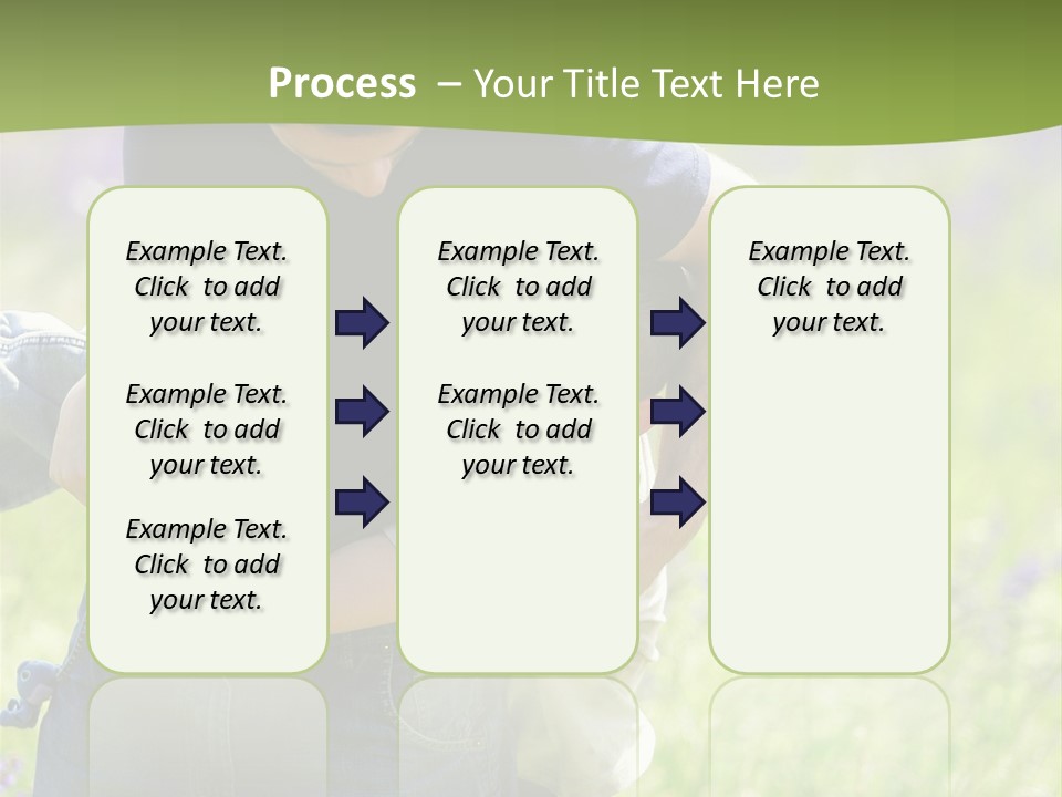 Stuck Man Arms PowerPoint Template