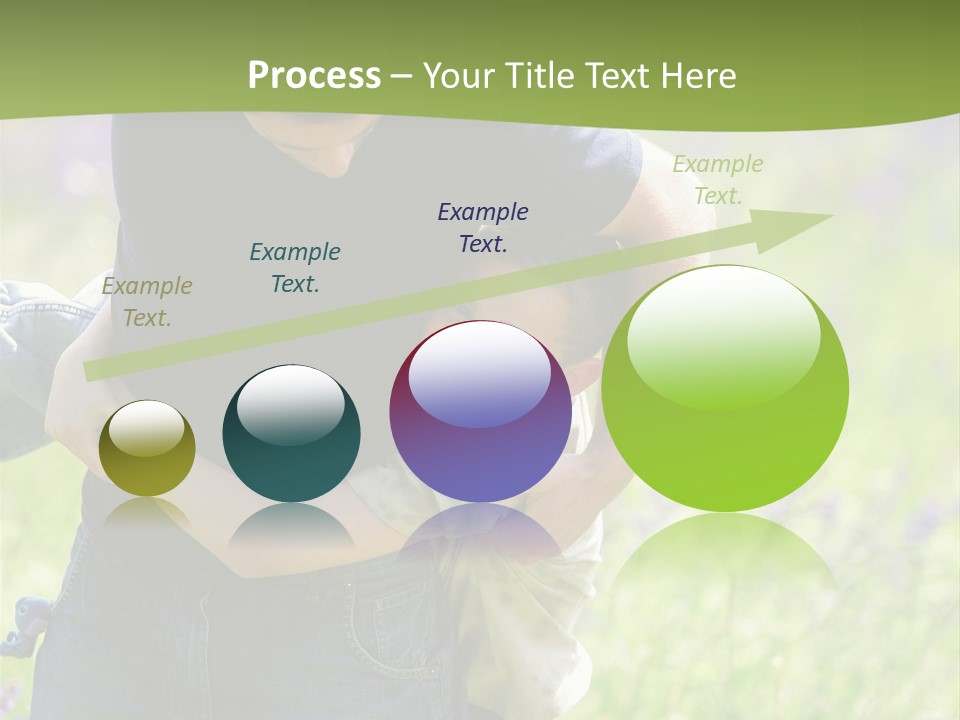 Stuck Man Arms PowerPoint Template