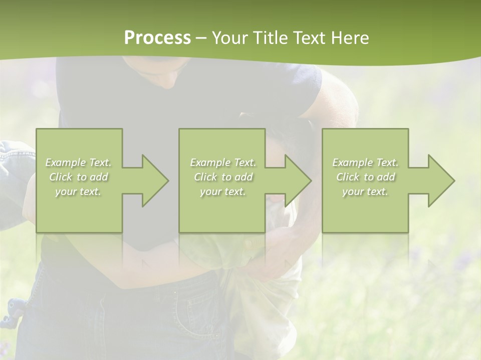 Stuck Man Arms PowerPoint Template