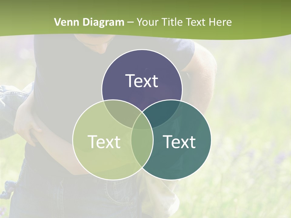 Stuck Man Arms PowerPoint Template