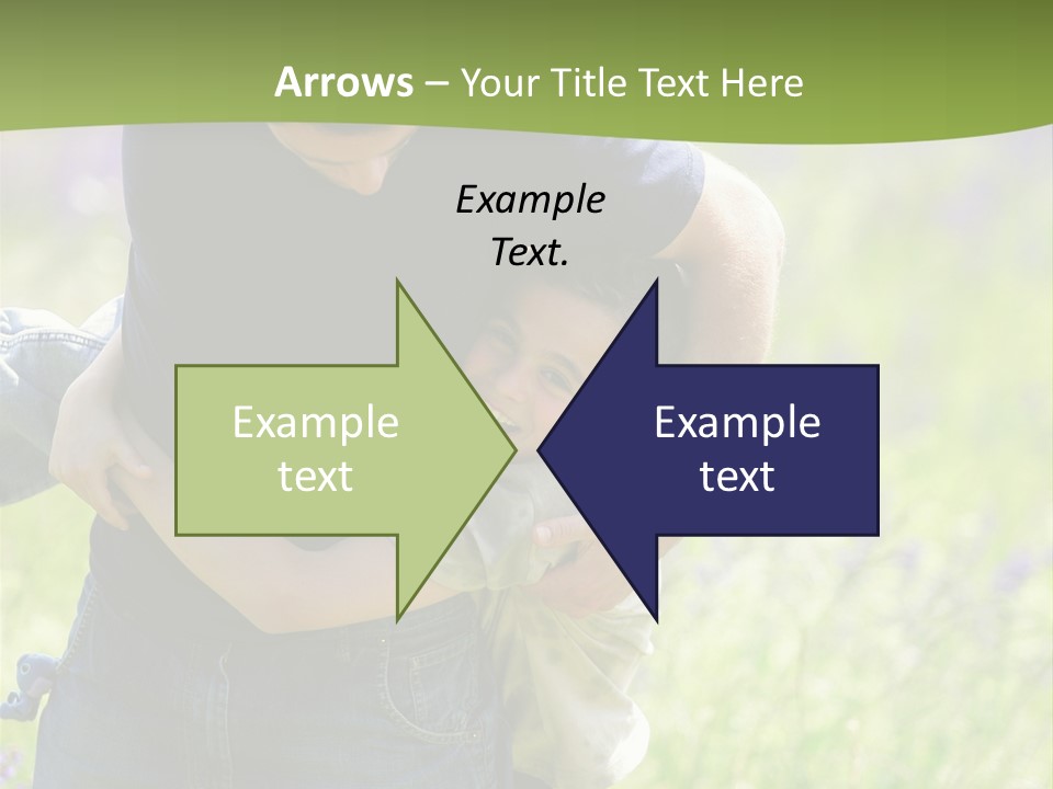 Stuck Man Arms PowerPoint Template