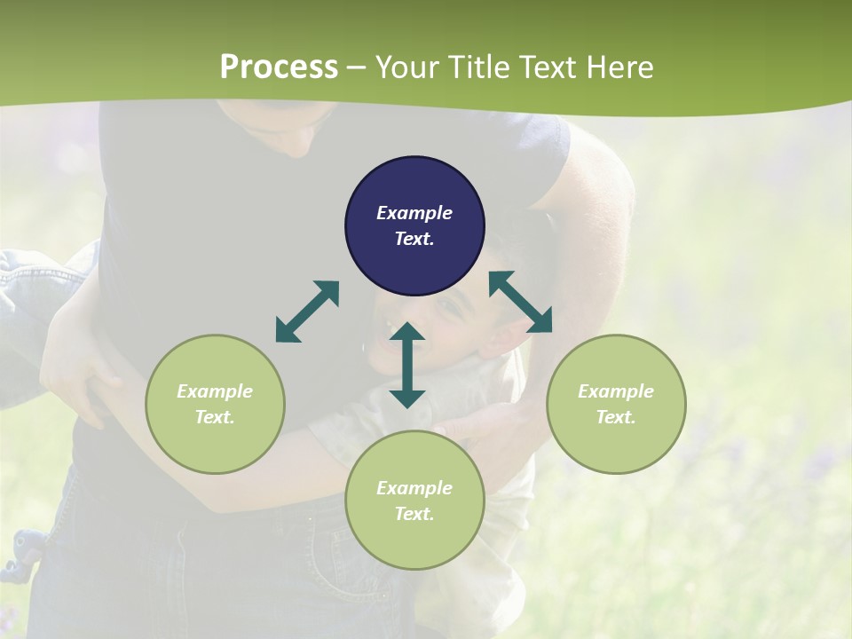 Stuck Man Arms PowerPoint Template