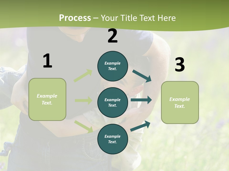 Stuck Man Arms PowerPoint Template