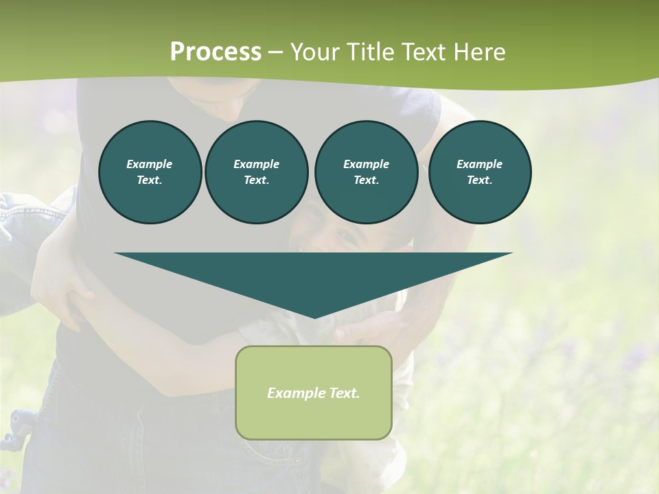 Stuck Man Arms PowerPoint Template