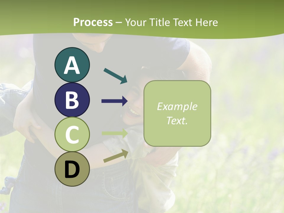 Stuck Man Arms PowerPoint Template