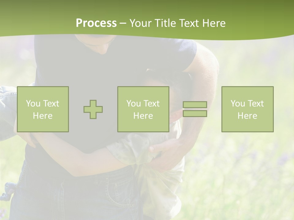 Stuck Man Arms PowerPoint Template