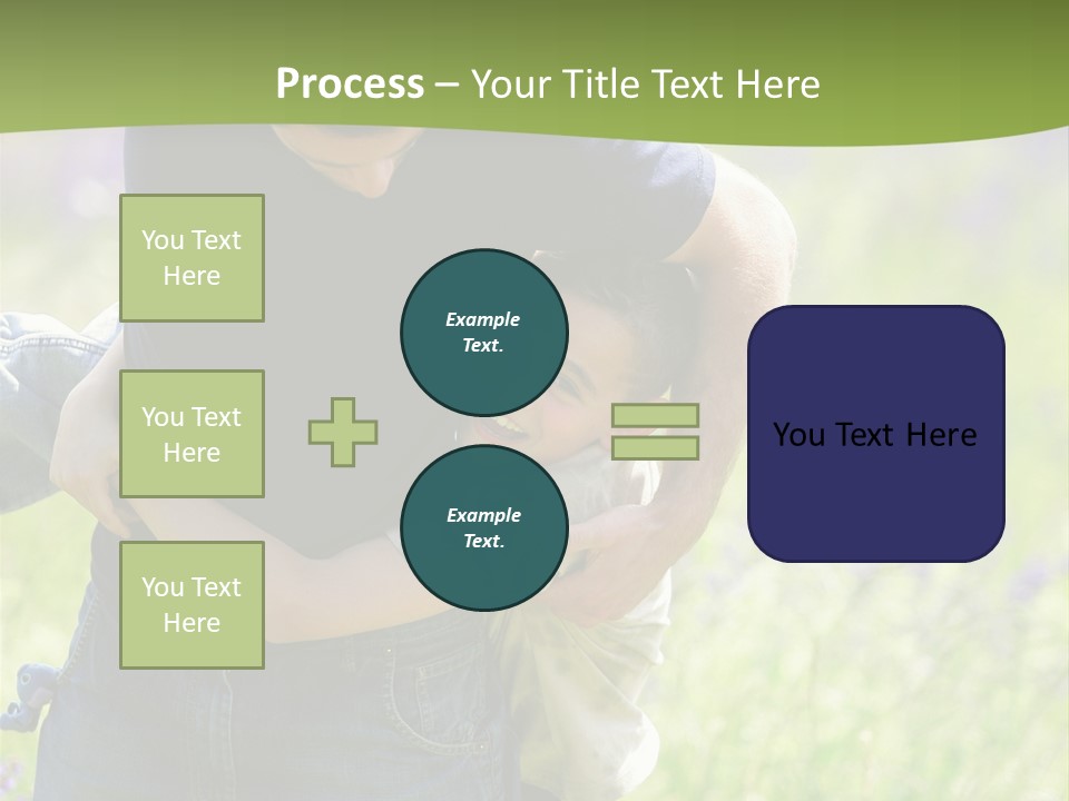 Stuck Man Arms PowerPoint Template