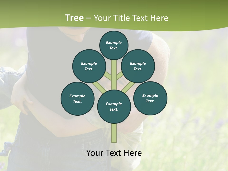 Stuck Man Arms PowerPoint Template