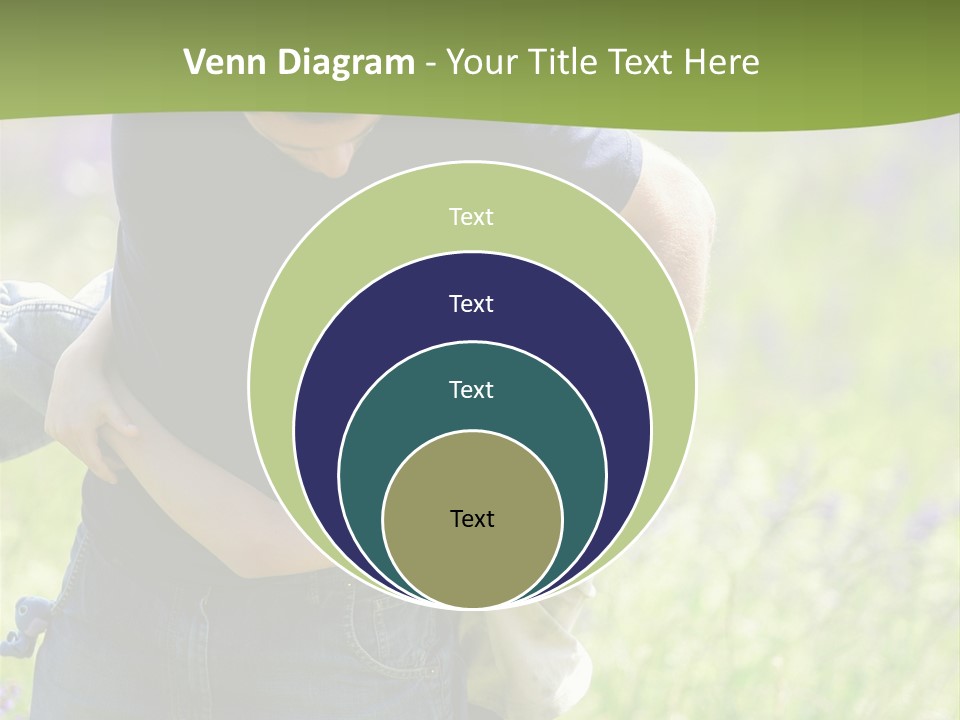 Stuck Man Arms PowerPoint Template