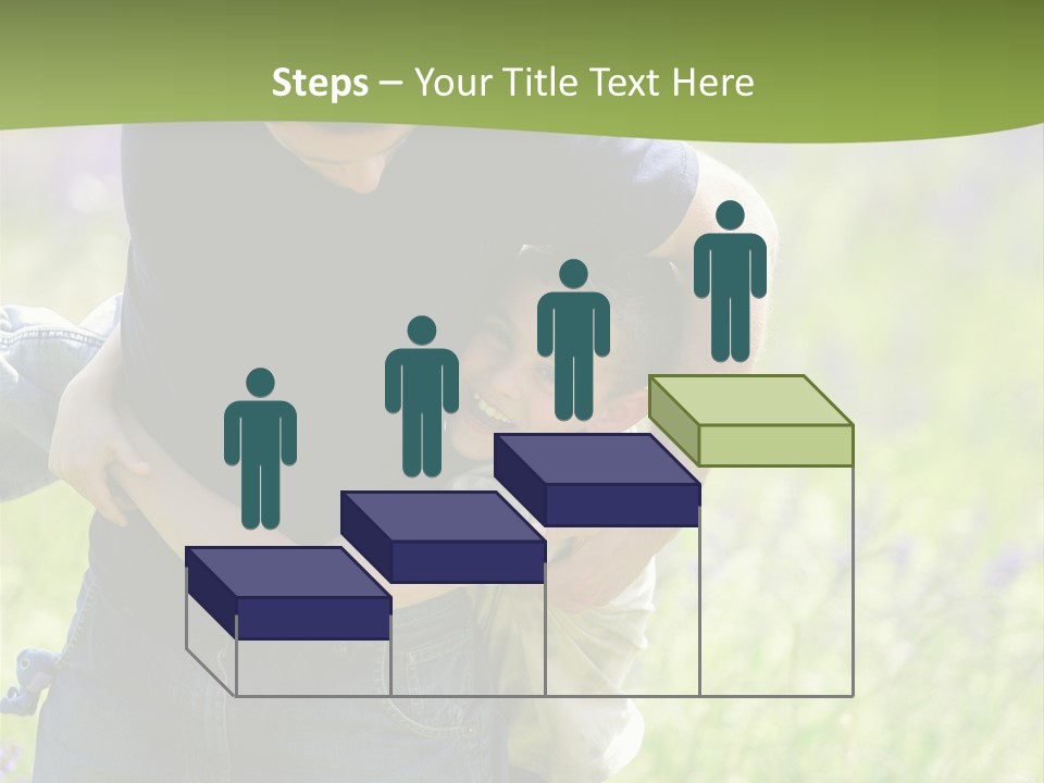 Stuck Man Arms PowerPoint Template