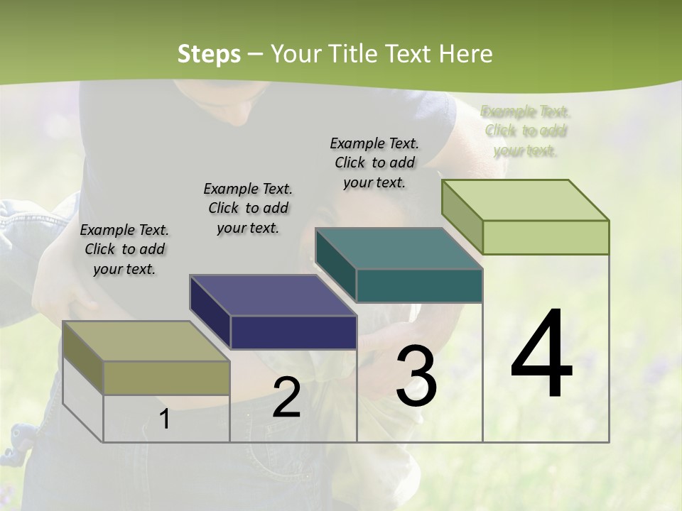 Stuck Man Arms PowerPoint Template