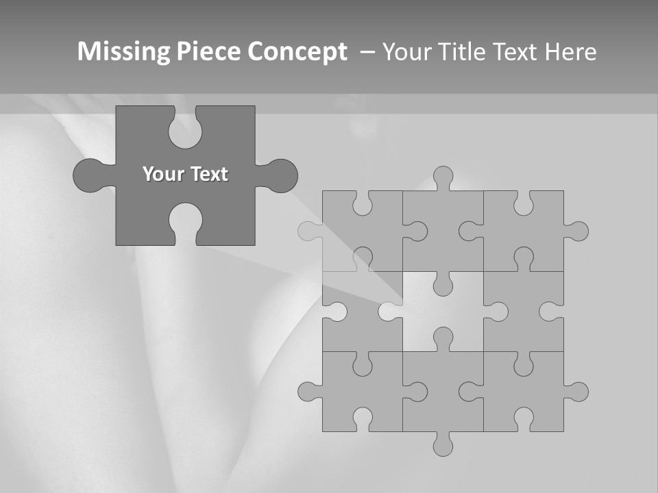 Room Flat Furniture PowerPoint Template