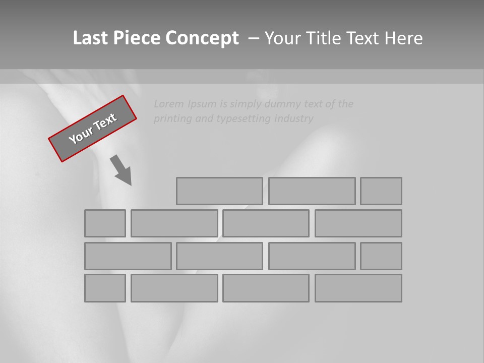 Room Flat Furniture PowerPoint Template