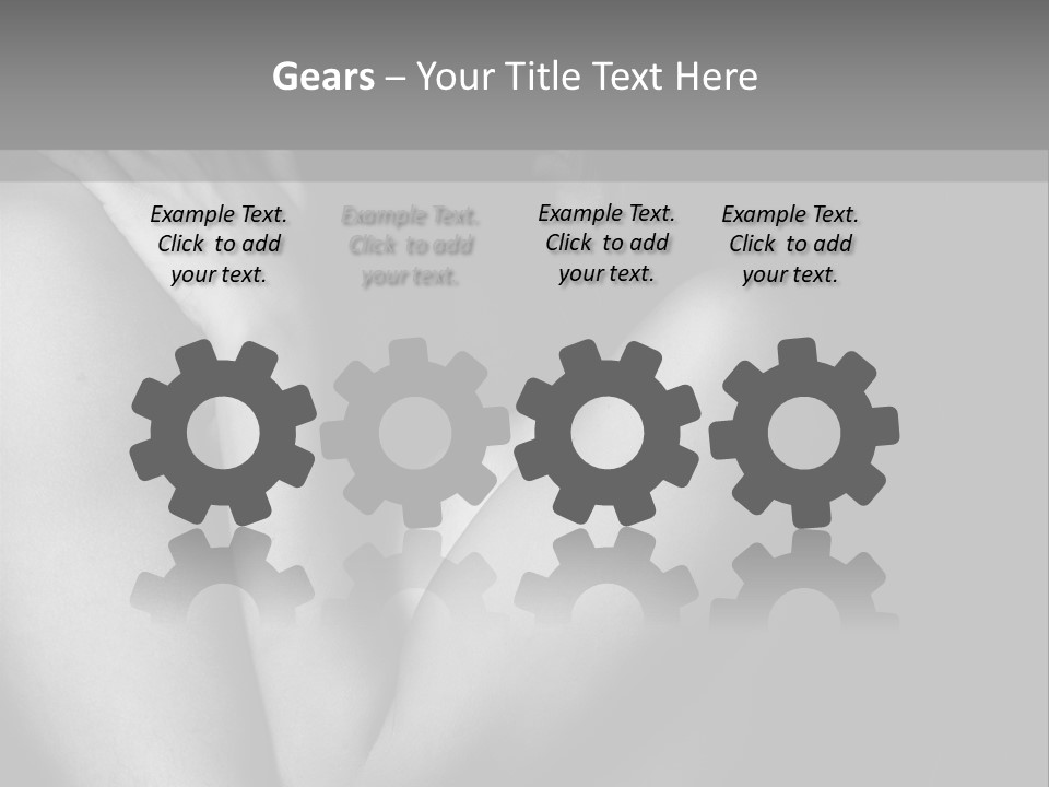 Room Flat Furniture PowerPoint Template