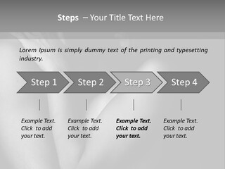 Room Flat Furniture PowerPoint Template