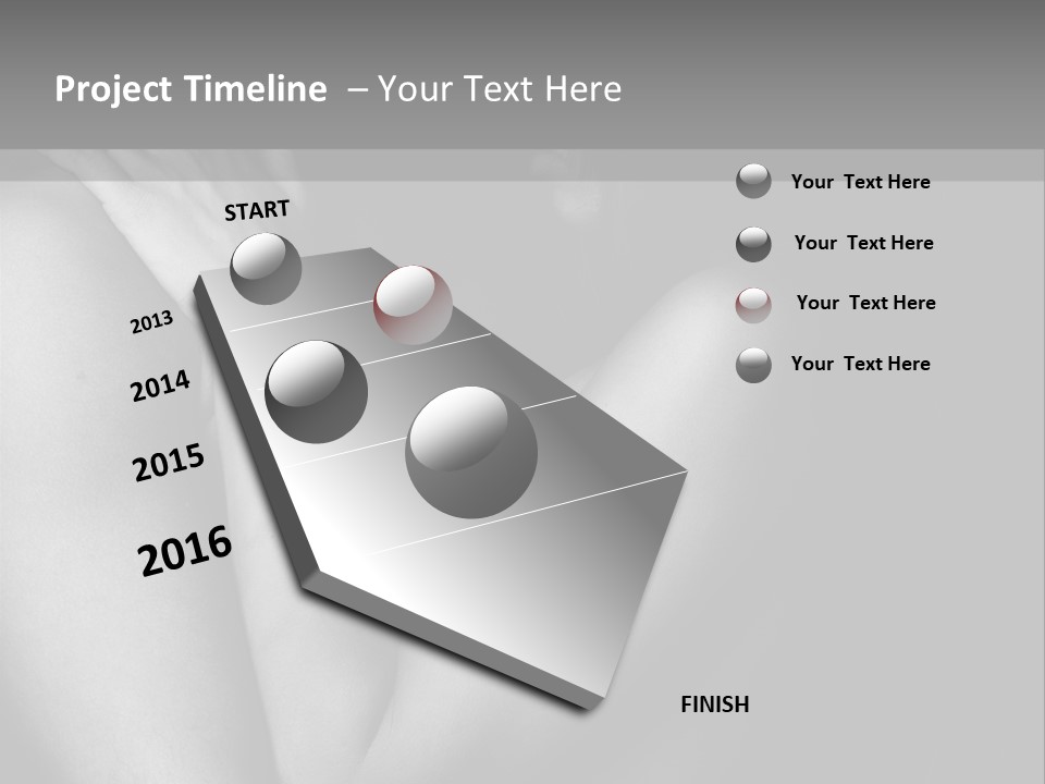 Room Flat Furniture PowerPoint Template