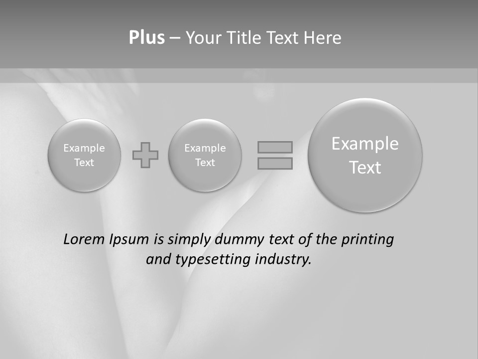 Room Flat Furniture PowerPoint Template