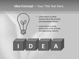 Room Flat Furniture PowerPoint Template