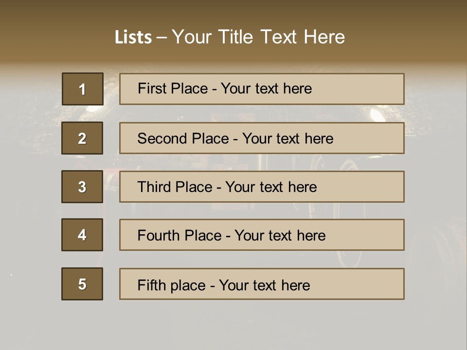 A Wine Cellar Filled With Lots Of Barrels PowerPoint Template