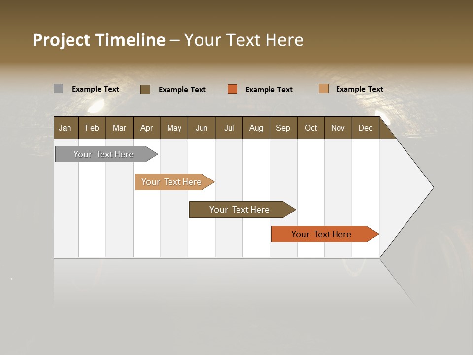 A Wine Cellar Filled With Lots Of Barrels PowerPoint Template