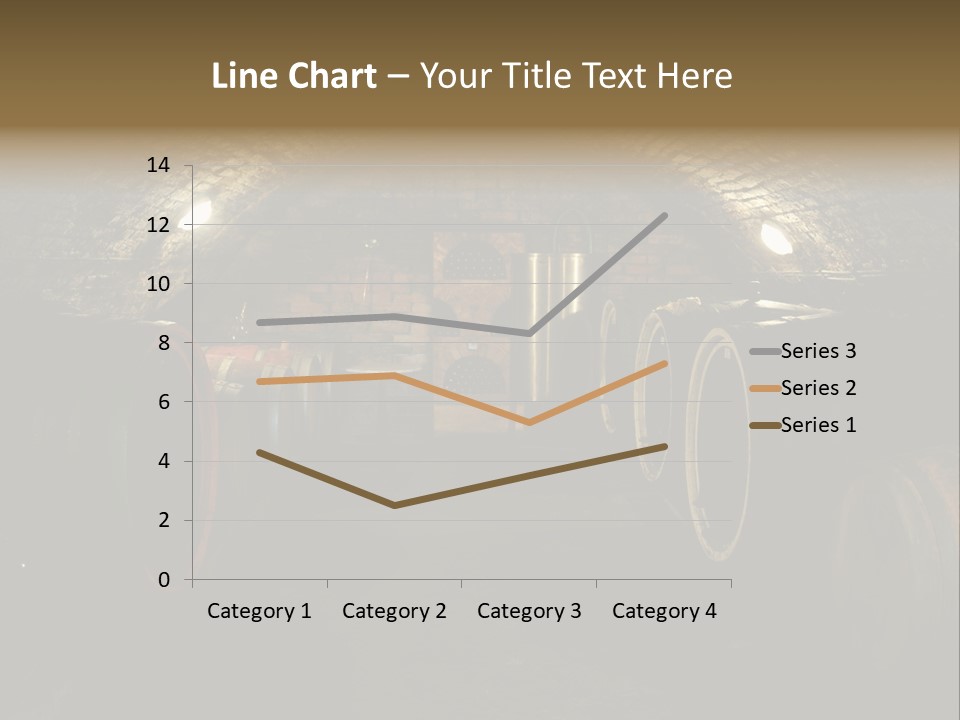 A Wine Cellar Filled With Lots Of Barrels PowerPoint Template