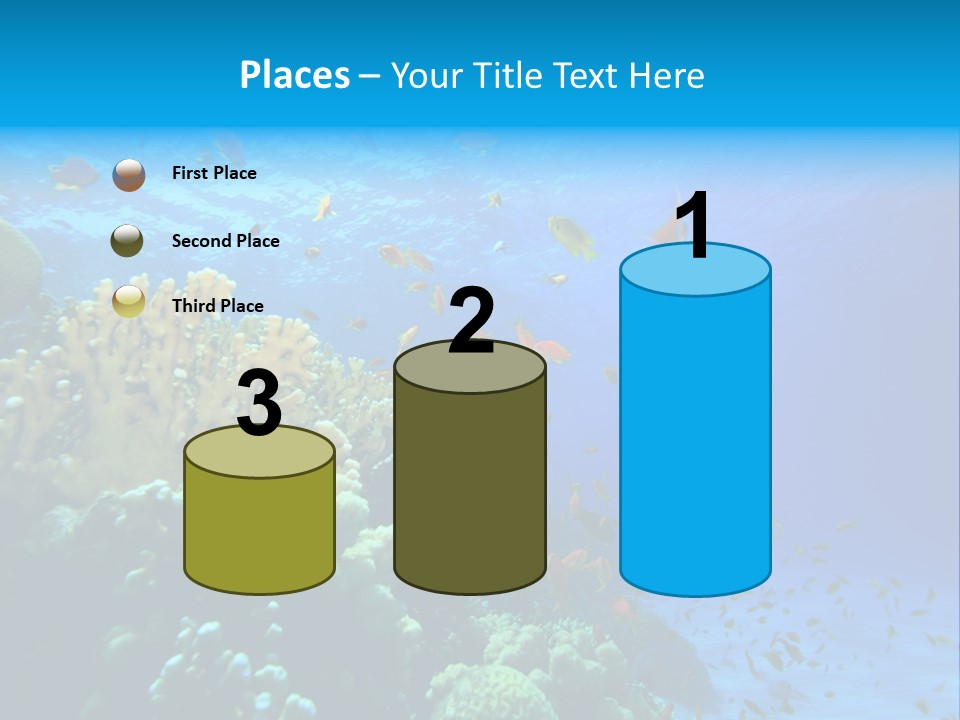 Coral Red Aquatic PowerPoint Template