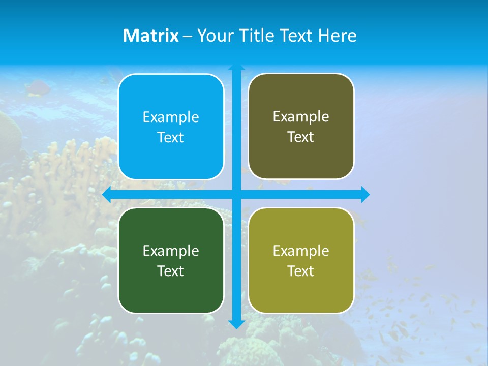 Coral Red Aquatic PowerPoint Template