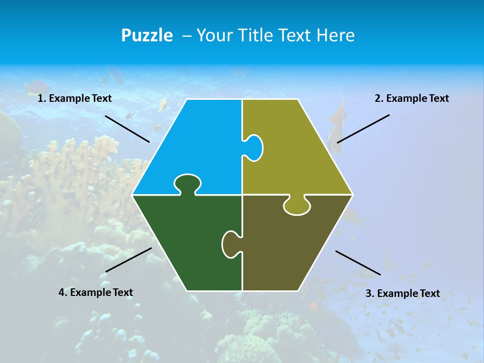 Coral Red Aquatic PowerPoint Template